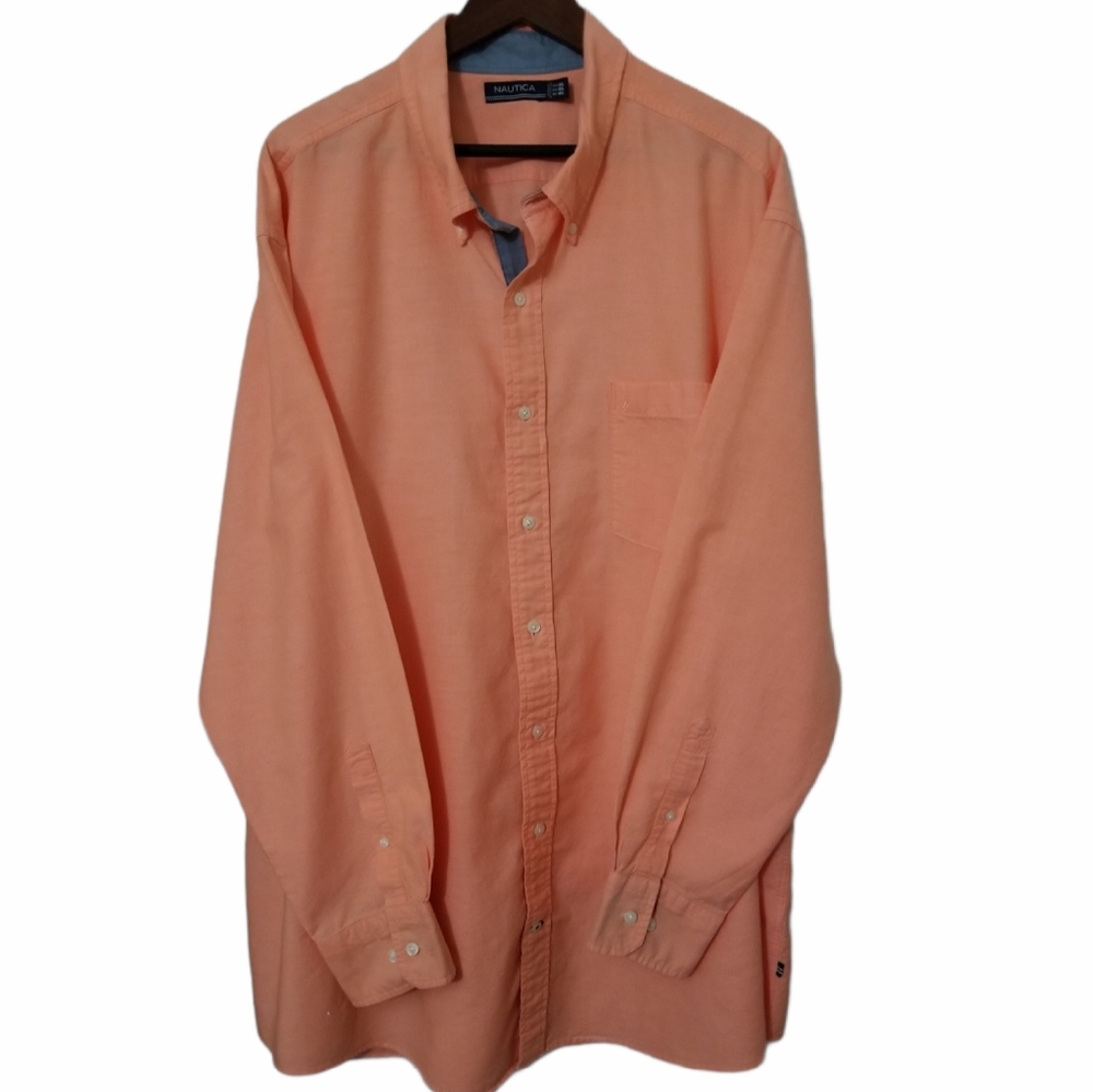 Nautica Long Sleeve Shirt Color Peach